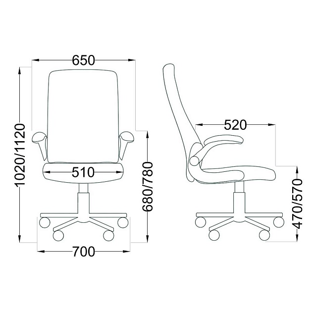 Кресло руководителя AksHome Boris серый, ткань 59143 изображение 2 Кресло руководителя AksHome Boris серый, ткань 59143 Фото № 2
