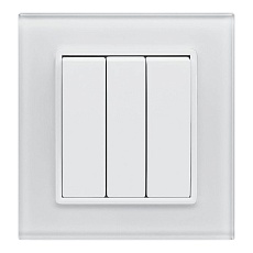 Выключатель трехклавишный Vesta-Electric Exclusive White белый FVK050312BEL