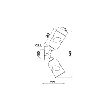 Бра Vele Luce Sereno VL2194W02 1