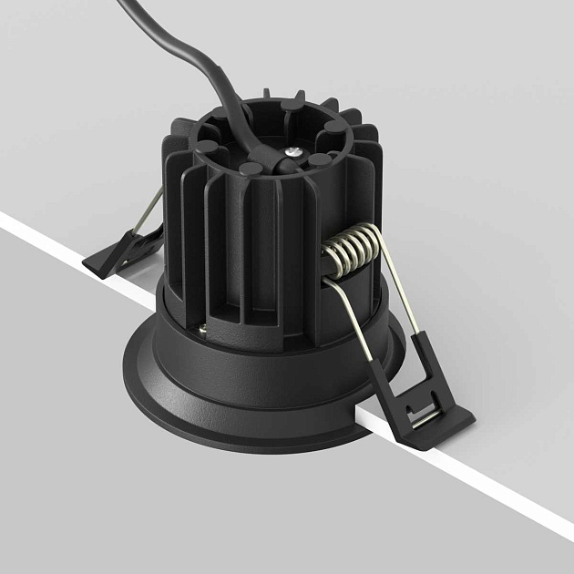Встраиваемый светильник Maytoni Technical Downlight Round DL058-7W2.7K-B изображение 13 Встраиваемый светильник Maytoni Technical Downlight Round DL058-7W2.7K-B Фото № 13