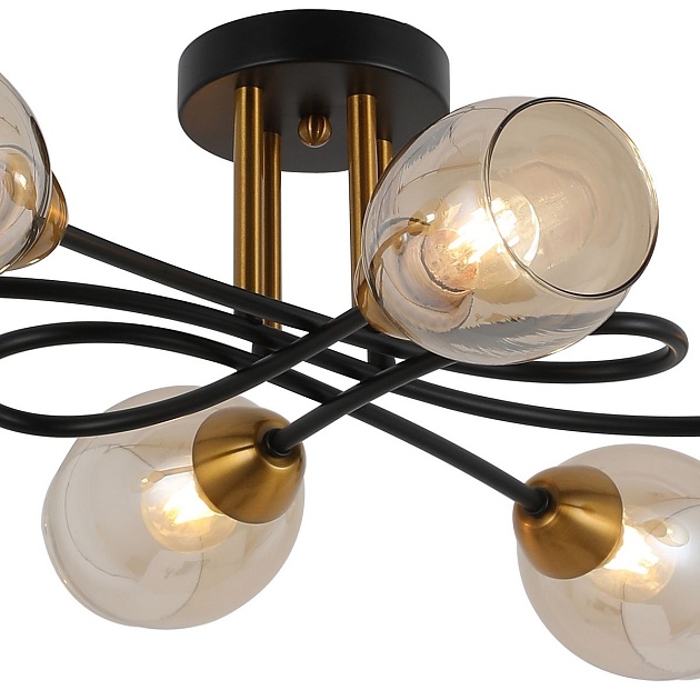 Потолочная люстра Illumico IL8263-6COU-79 BK GD Фото № 3