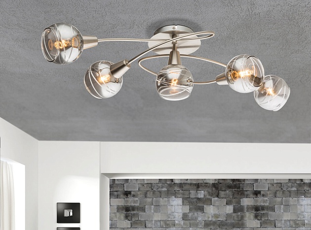 Потолочная светодиодная люстра Globo Roman 54348-5 Фото № 2