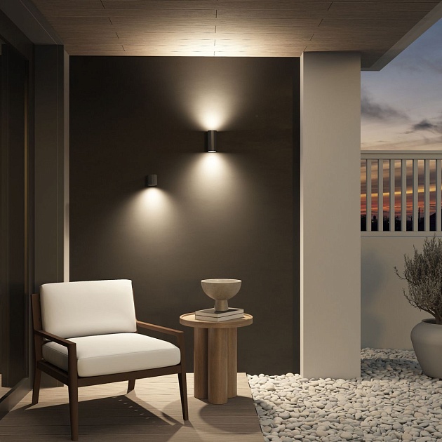 Уличный настенный светильник Denkirs Narvik DK9791-BK Фото № 6