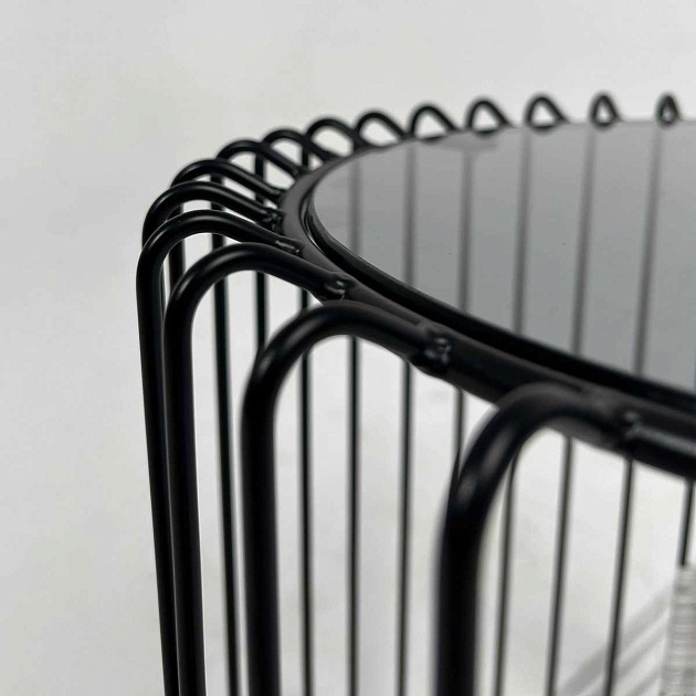 Журнальный стол AksHome Pride стекло/черный, d 400*450 92423 изображение 2 Журнальный стол AksHome Pride стекло/черный, d 400*450 92423 Фото № 2