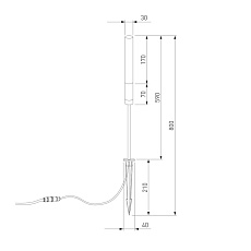 Ландшафтный светодиодный светильник Elektrostandard Invi 35155/F a069445 1