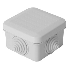 Коробка разветвительная Stekker EBX10-34-55, 70*70*40мм, 4 ввода, IP55, светло-серая (GE41236) 39997