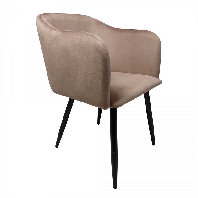 Кресло AksHome Orly бежевый, велюр 67637 изображение 1 Кресло AksHome Orly бежевый, велюр 67637 Фото № 1