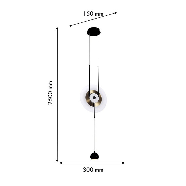 Подвесной светодиодный светильник Favourite Reverse 4566-2P изображение 2 Подвесной светодиодный светильник Favourite Reverse 4566-2P Фото № 2