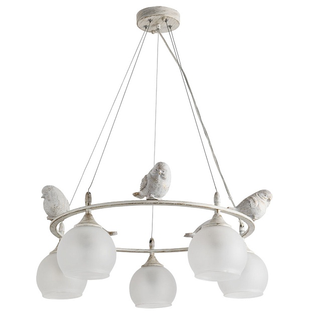 Подвесная люстра Arte Lamp Gemelli A2150SP-5WG изображение 1 Подвесная люстра Arte Lamp Gemelli A2150SP-5WG Фото № 1