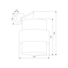Бра TK Lighting 5400 Calisto 1