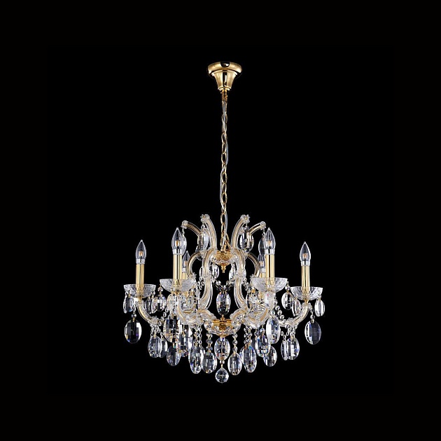 Подвесная люстра Crystal Lux Hollywood SP6 Gold изображение 1 Подвесная люстра Crystal Lux Hollywood SP6 Gold Фото № 1