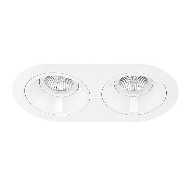 Комплект из светильников и рамки Lightstar Domino Round (214656+214606+214606) D6560606 Фото № 1
