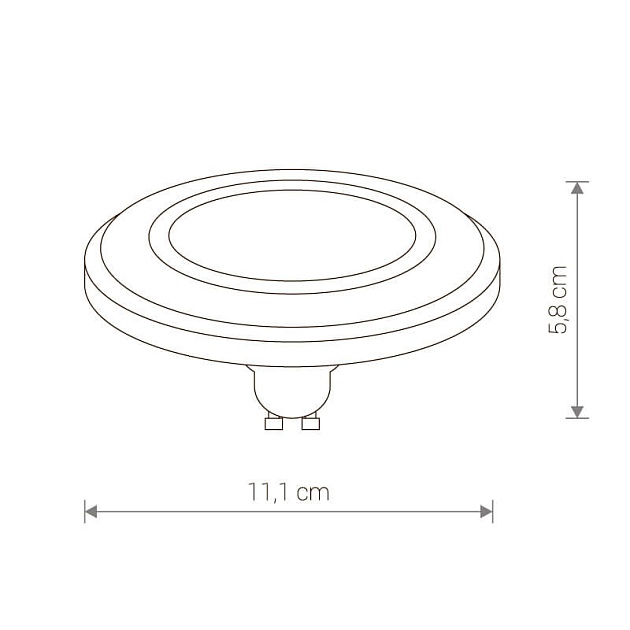 Лампа светодиодная GU10 9W 4000K прозрачная 9214 Фото № 2