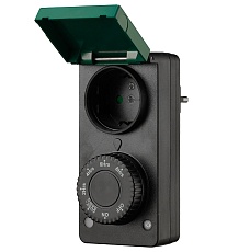 Розетка с таймером (с датчиком освещенности) Feron TM29 суточная мощность 2300W/10A IP44 51434