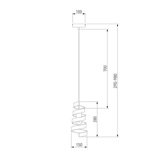 Подвесной светильник Eurosvet Storm 50058/1 белый Фото № 2