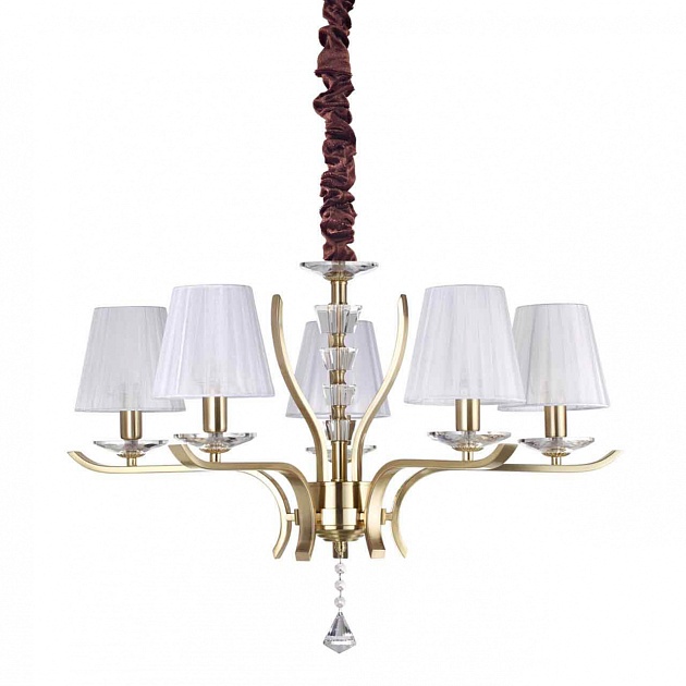 Подвесная люстра Ideal Lux Pegaso SP5 Ottone Satinato 197722 изображение 1 Подвесная люстра Ideal Lux Pegaso SP5 Ottone Satinato 197722 Фото № 1