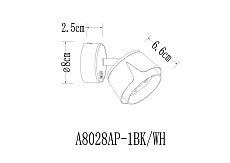 Спот Arte Lamp Amaks A8028AP-1WH 1