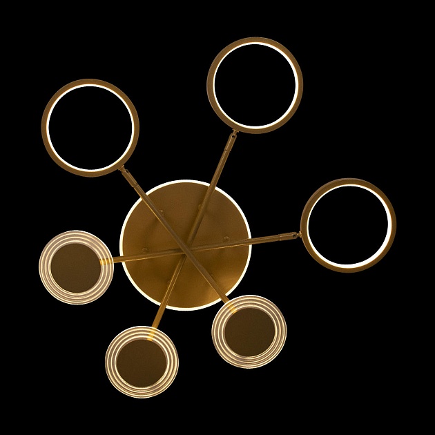 Потолочная светодиодная люстра Loft IT Megan 10164S Gold Фото № 2