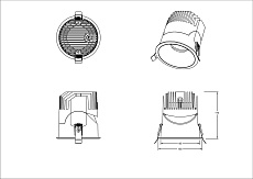Встраиваемый светодиодный светильник Fiberli 1005E65, 20Вт 12130605 1