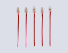 Соединитель гибкий односторонний AMBRELLA LIGHT ILLUMINATION COB CCT 12/24V для лент 8mm (3 конт.) (5шт. в комплекте) GS7406 3