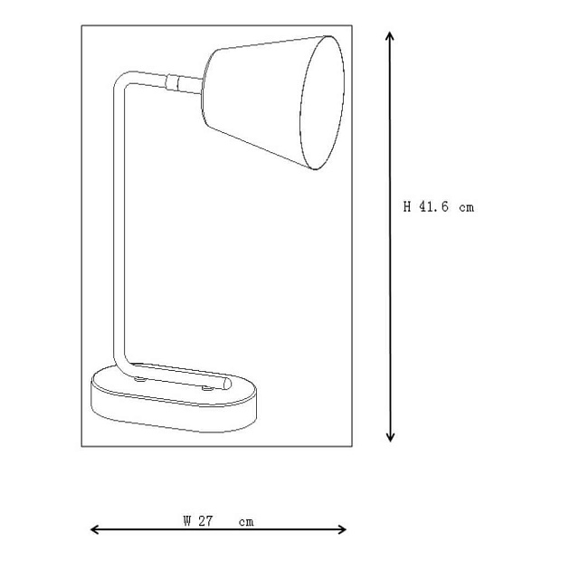 Настольная лампа Lucide Cona 71645/01/31 изображение 3 Настольная лампа Lucide Cona 71645/01/31 Фото № 3