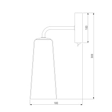 Бра Eurosvet Omber 70137/1 латунь 1