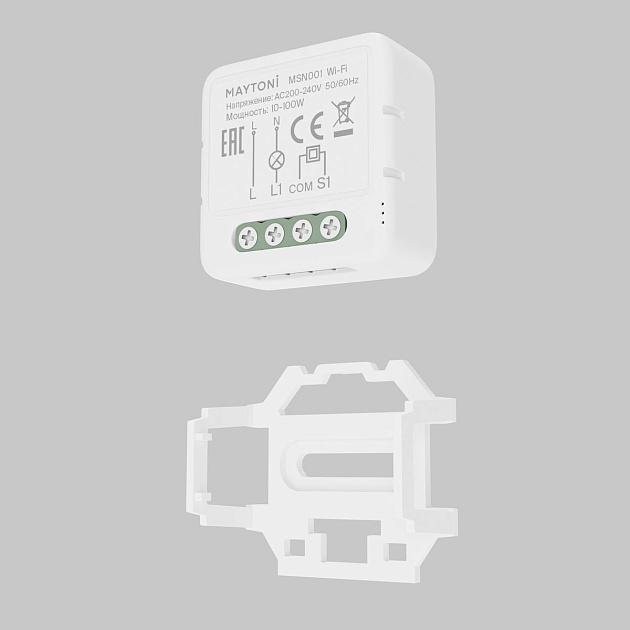 Wi-Fi выключатель двухканальный (без нуля) Maytoni Technical Smart home MSN001 изображение 3 Wi-Fi выключатель двухканальный (без нуля) Maytoni Technical Smart home MSN001 Фото № 3