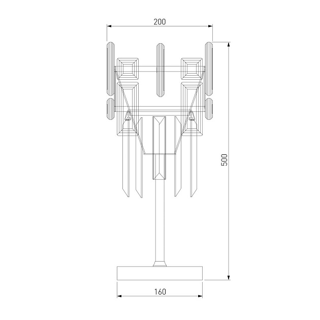 Настольная лампа Bogates Lago 01108/1 Strotskis Фото № 2