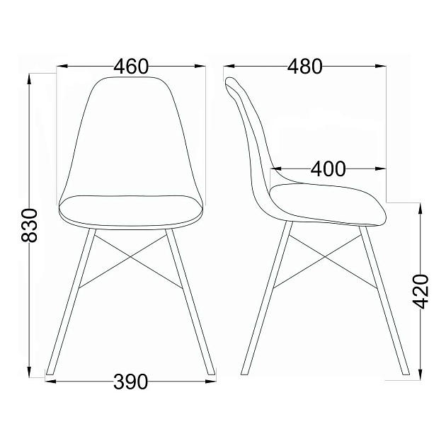 Кухонный стул AksHome Kord чёрный, пластик 38927 изображение 2 Кухонный стул AksHome Kord чёрный, пластик 38927 Фото № 2