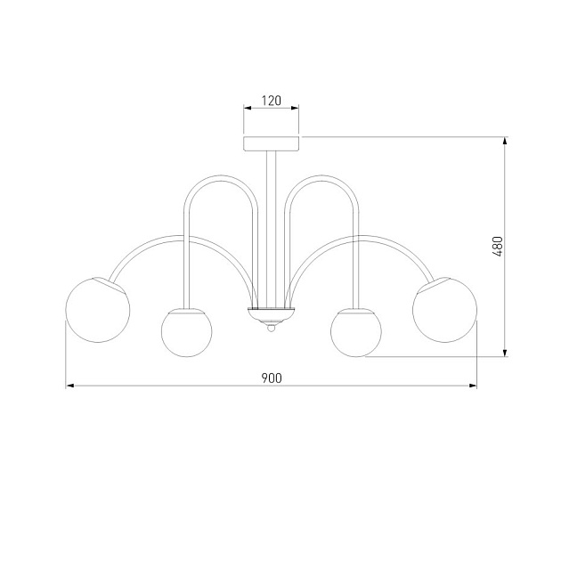 Потолочная люстра Eurosvet Alix 30177/6 хром Фото № 3