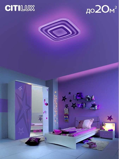 Потолочный светодиодный светильник Citilux Триест CL737A080E изображение 14 Потолочный светодиодный светильник Citilux Триест CL737A080E Фото № 14