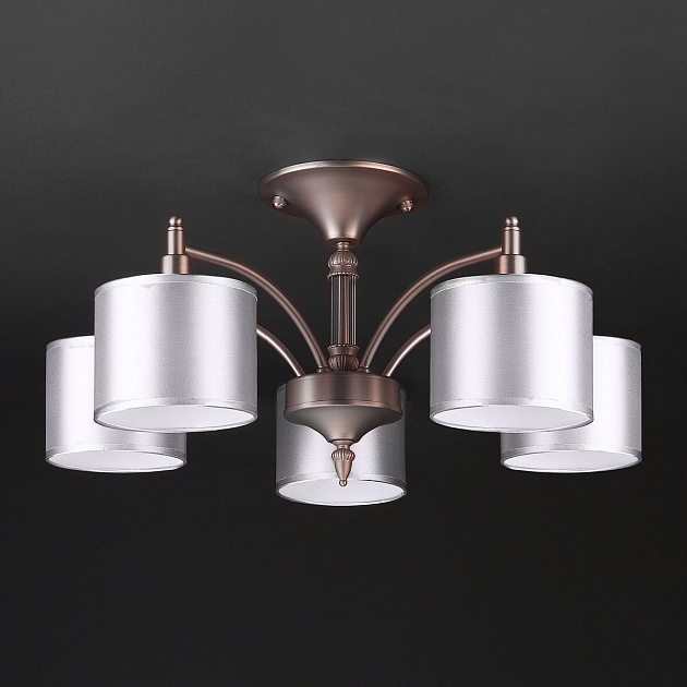 Подвесная люстра Eurosvet 60080/5 сатин-никель изображение 4 Подвесная люстра Eurosvet 60080/5 сатин-никель Фото № 4