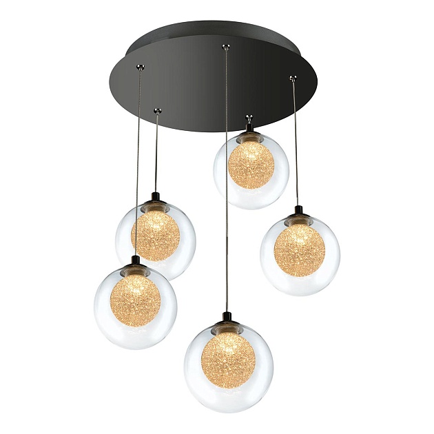 Подвесная светодиодная люстра iLedex Oblivion C4457-5R CR Фото № 1