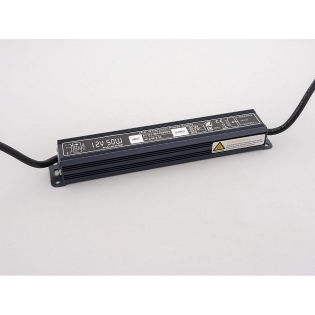 Блок питания LEDS POWER 50Вт 12В IP67 алюминий 004976 Фото № 2