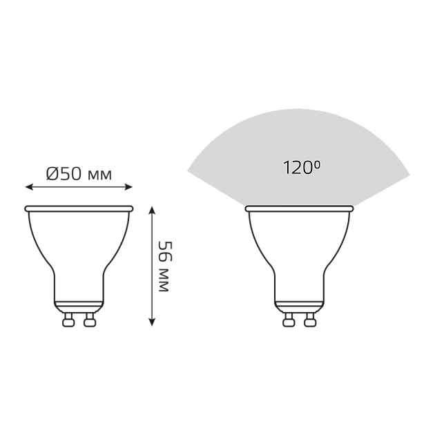 Лампа светодиодная Gauss GU10 11W 4100K матовая 13621 изображение 3 Лампа светодиодная Gauss GU10 11W 4100K матовая 13621 Фото № 3