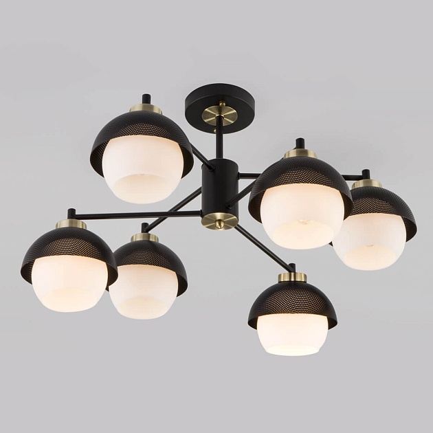 Потолочная люстра Eurosvet 70106/6 черный изображение 3 Потолочная люстра Eurosvet 70106/6 черный Фото № 3