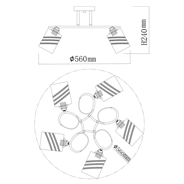Потолочная люстра De City Олимпия 106010305 изображение 4 Потолочная люстра De City Олимпия 106010305 Фото № 4