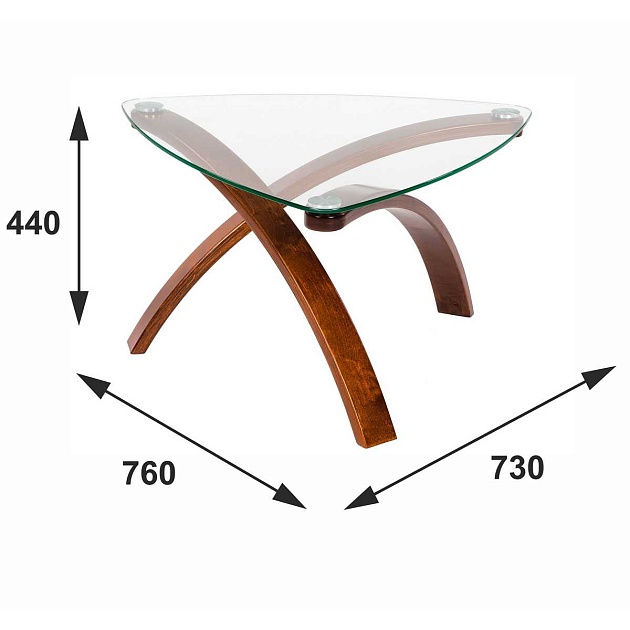 Журнальный стол Мебелик Гурон 3 001813 Фото № 3