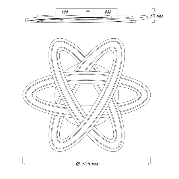 Потолочный светодиодный светильник Escada Quant 10245/3LED изображение 2 Потолочный светодиодный светильник Escada Quant 10245/3LED Фото № 2