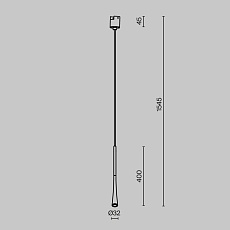 Трековый подвесной светильник Maytoni Technical TR167-1-7W3K-M-BS 2