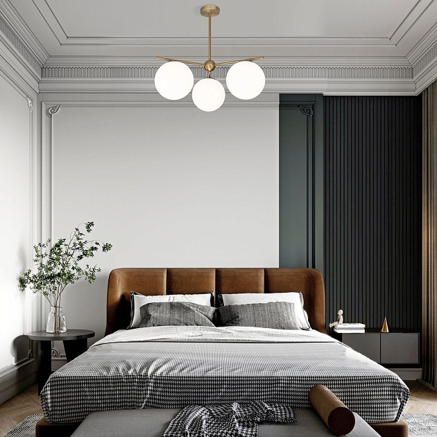 Подвесная люстра Eurosvet Marbella 60147/3 латунь изображение 7 Подвесная люстра Eurosvet Marbella 60147/3 латунь Фото № 7