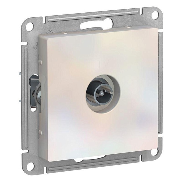 ТВ-розетка Systeme Electric AtlasDesign жемчужная ATN000493 Фото № 1