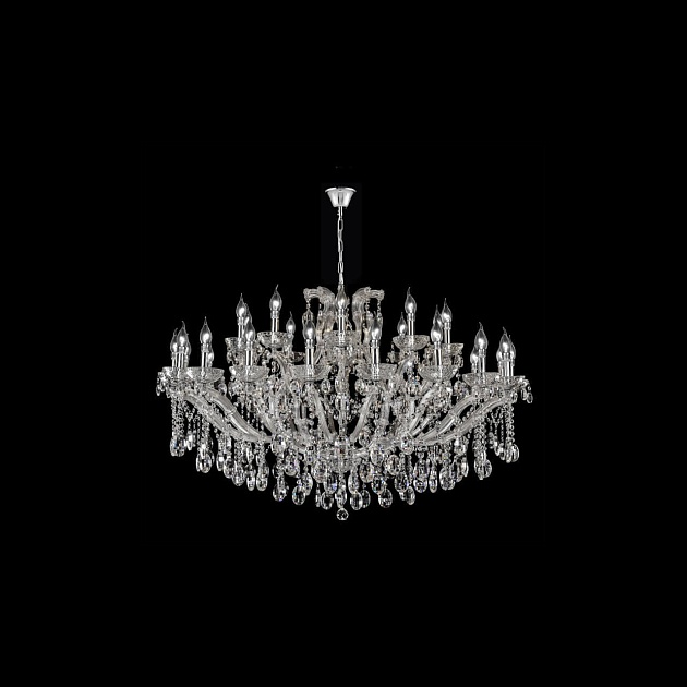 Подвесная люстра Crystal Lux Hollywood SP20+10 Chrome изображение 1 Подвесная люстра Crystal Lux Hollywood SP20+10 Chrome Фото № 1