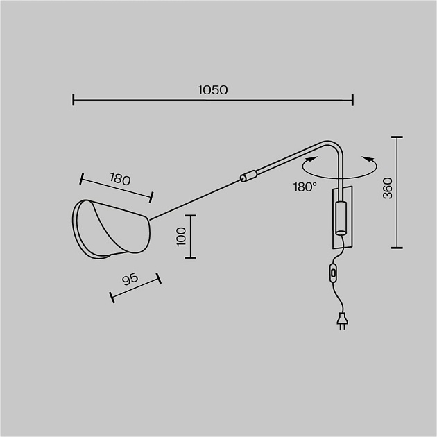 Бра Maytoni Mollis MOD126WL-01B1 Фото № 5