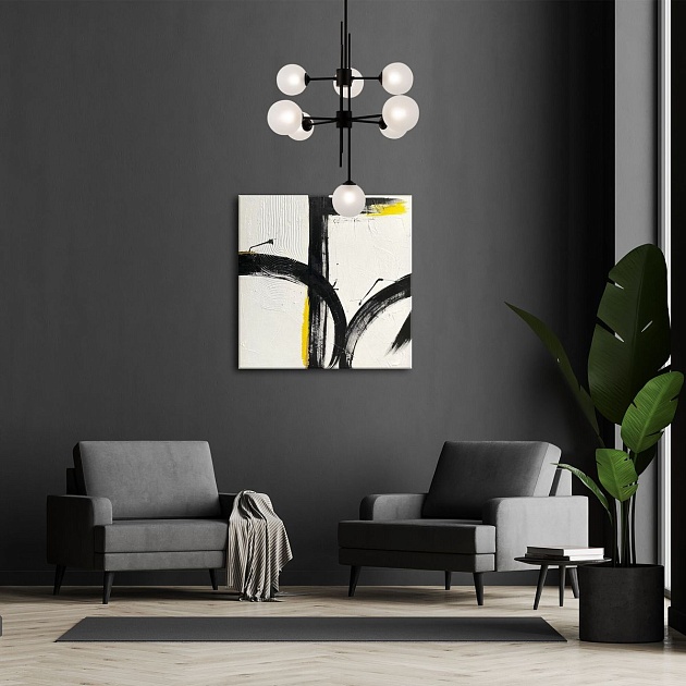 Подвесная люстра Eurosvet Volver 50383 черный Smart Фото № 6