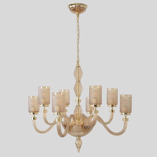 Подвесная люстра Crystal Lux SILVESTRO SP8 AMBER изображение 3 Подвесная люстра Crystal Lux SILVESTRO SP8 AMBER Фото № 3