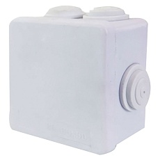 Коробка разветвительная Stekker EBX30-01-65, 85*85*50 мм, 7 мембранных вводов, IP55, светло-серая 39553