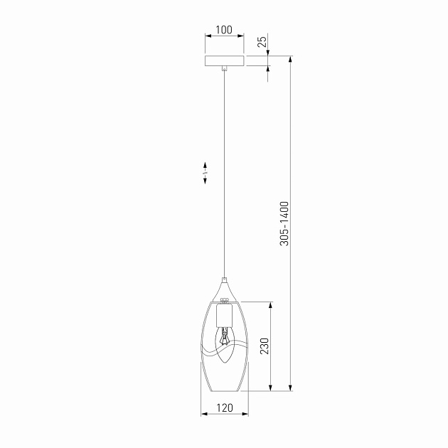 Подвесной светильник Eurosvet Lotus 50222/1 зеленый Фото № 3