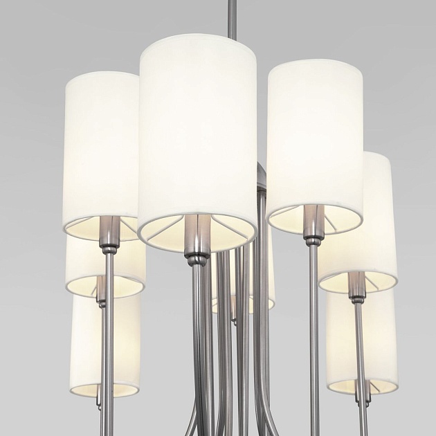 Подвесная люстра Eurosvet Abbey 60164/10 никель Smart Фото № 5