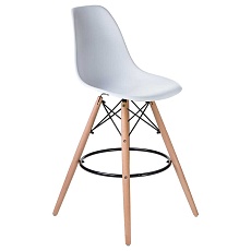 Стул барный DOBRIN DSW BAR (ножки светлый бук, цвет сиденья белый (W-02)) 638GPP-LMZL DSW BAR 4